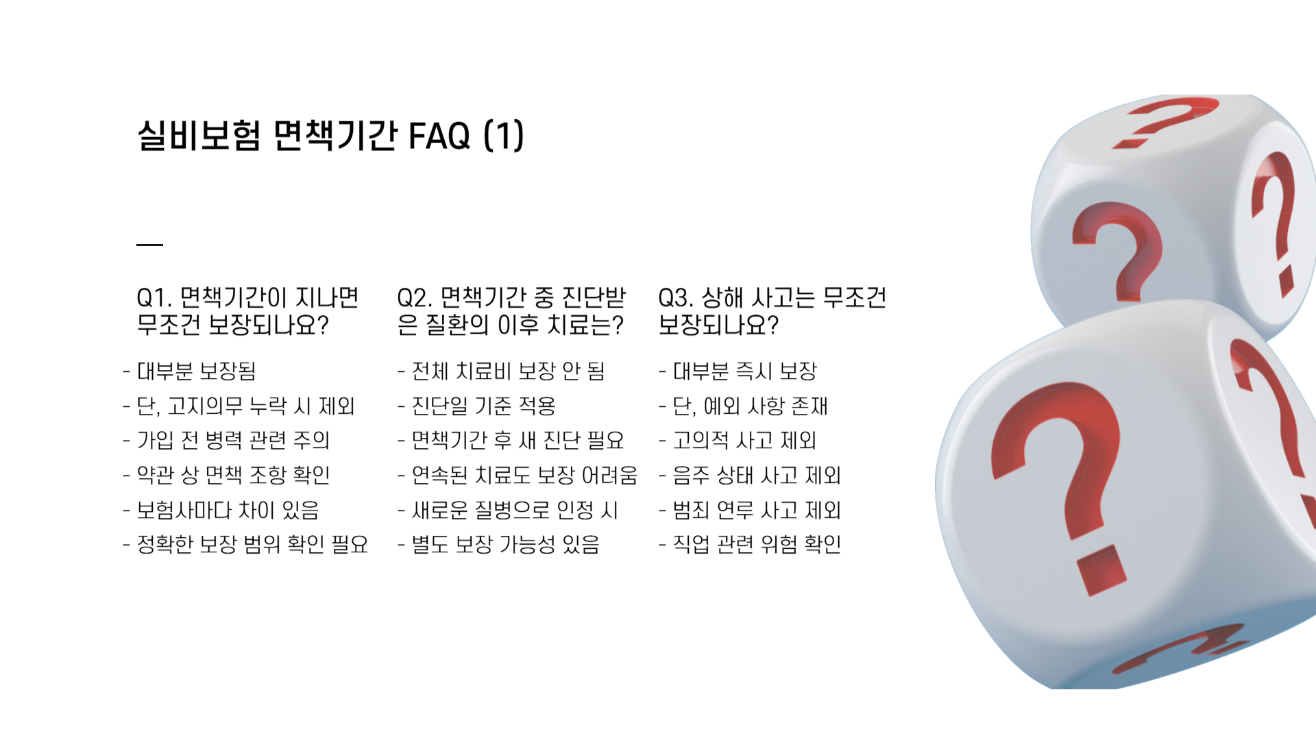 실비보험 면책기간