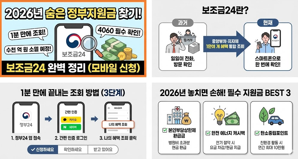 숨은 정부지원금 찾기