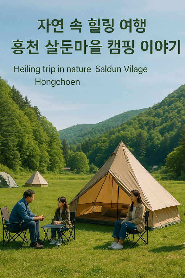 자연 속 힐링 여행, 홍천 살둔마을 캠핑 이야기