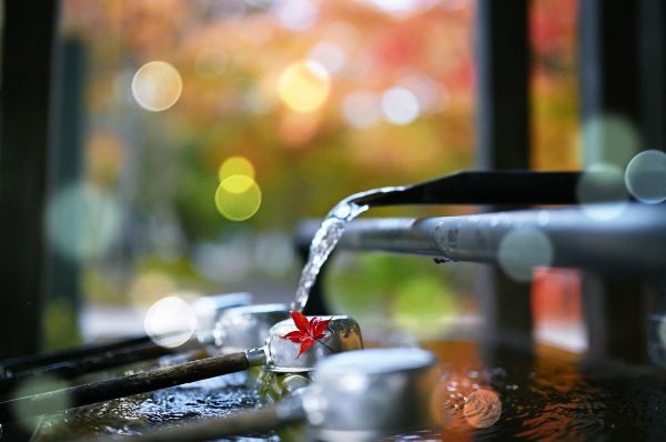 물이 흐르는 모습