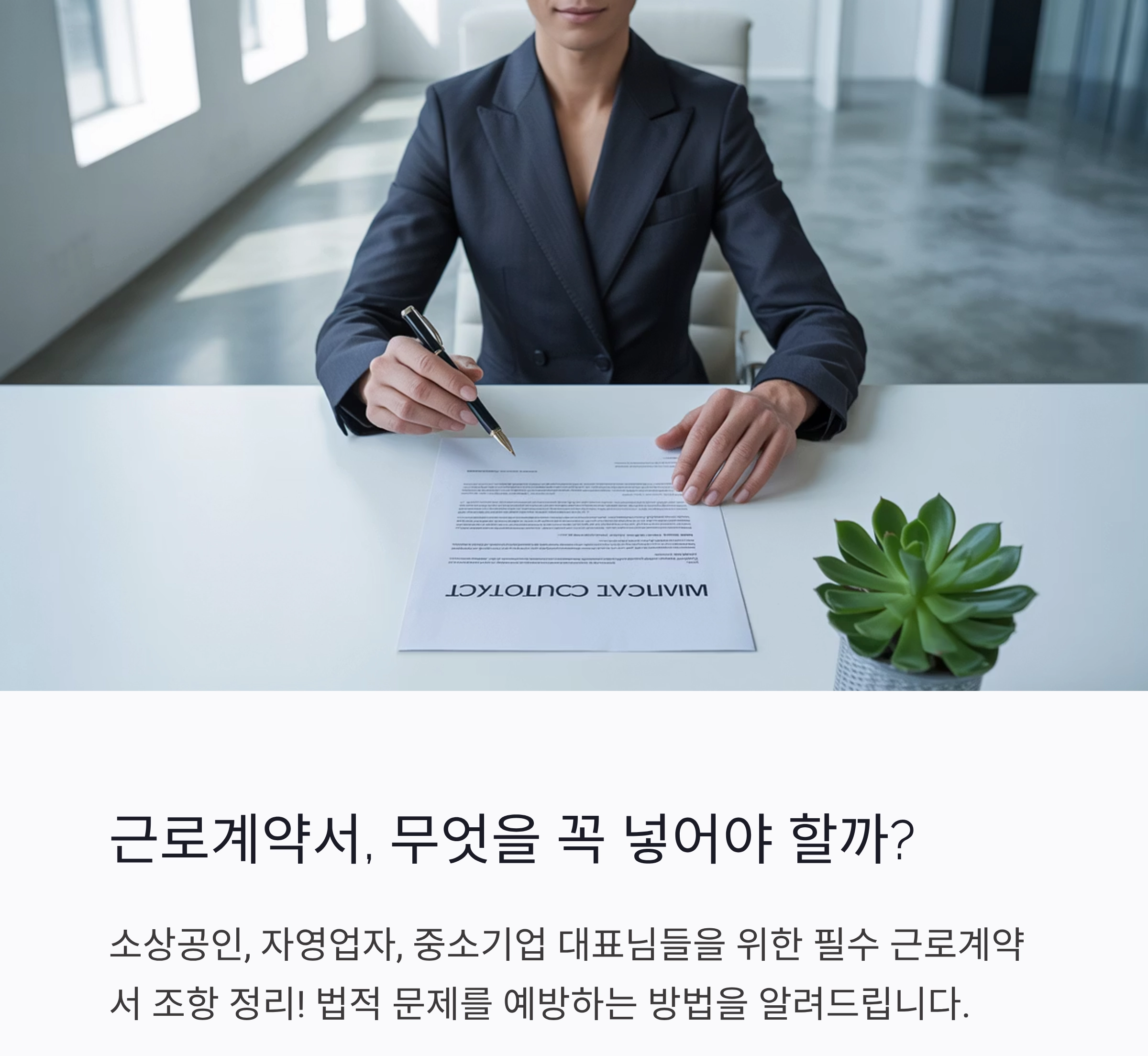 반드시 포함해야 할 근로계약서 필수 조항 정리