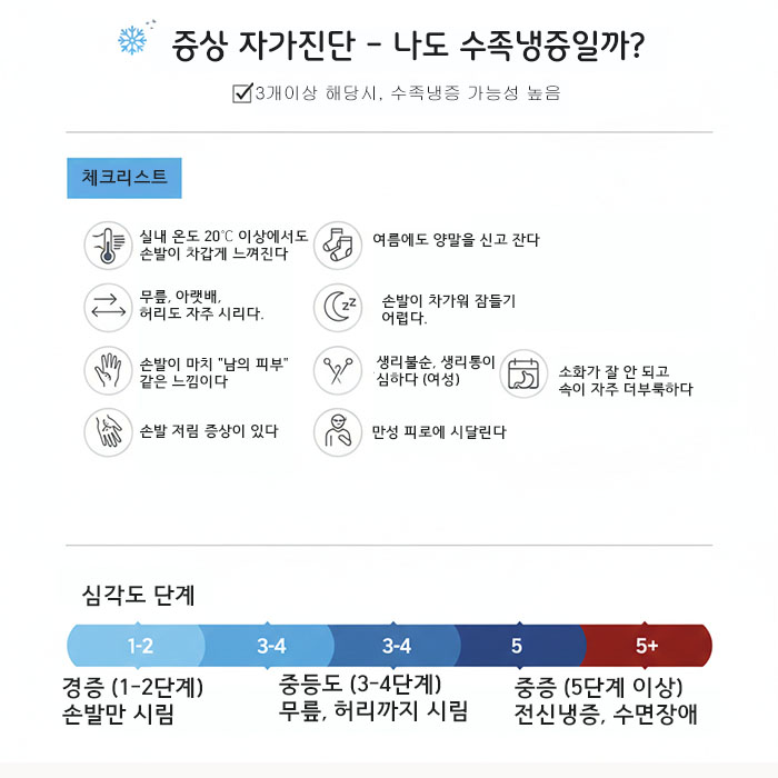 증상 자가진단 - 나도 수족냉증일까?