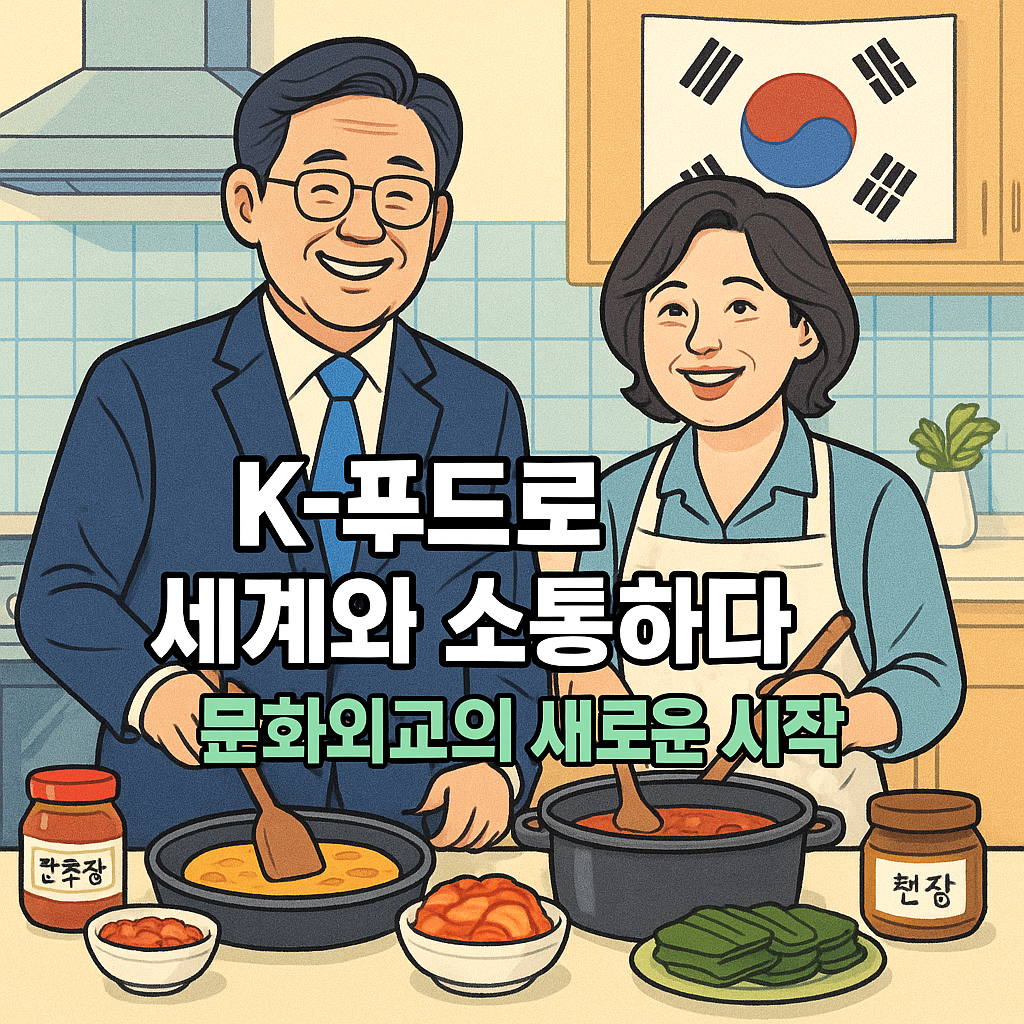K-푸드로 대한국민은 물론 세계와 소통하는 대통령 내외