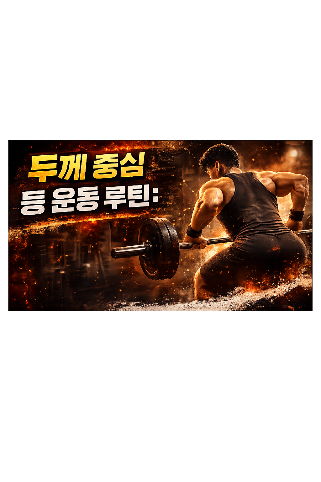 두께 중심 등 운동 루틴