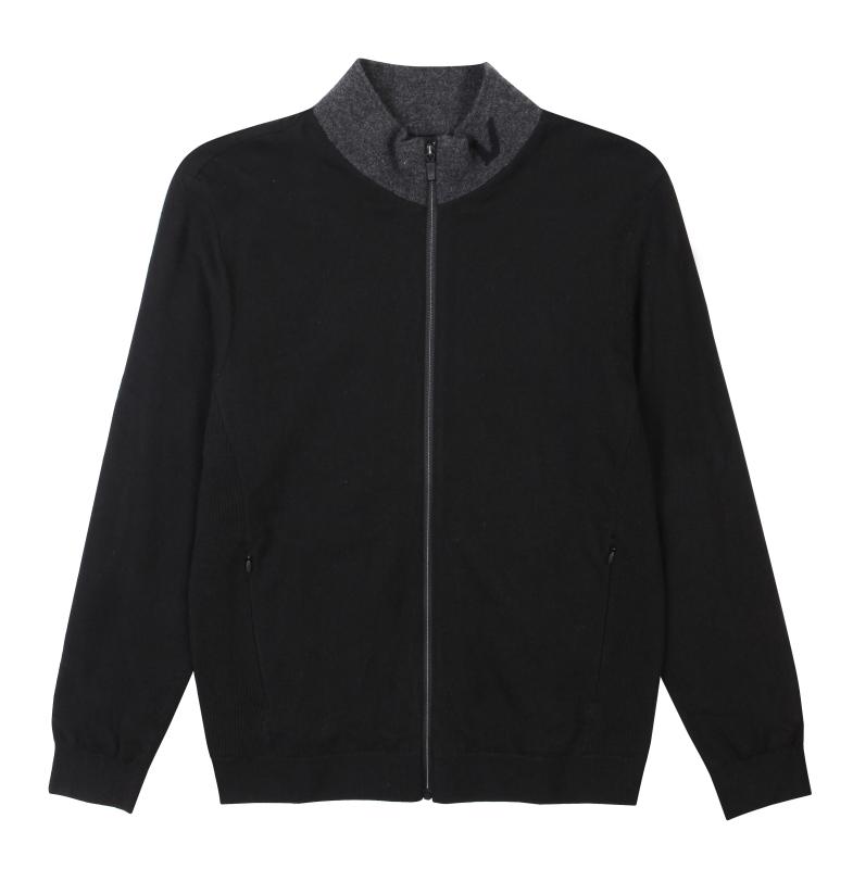 볼빅골프웨어 볼빅 남성 골프 심플 방풍 스웨터 가디건 BK VMMSL991