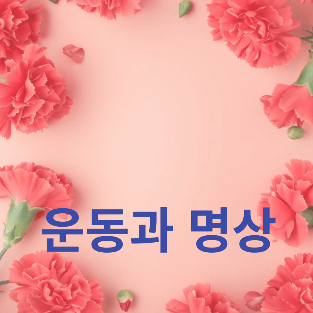 일상에서 운동과 명상을 통한 스트레스 해소법