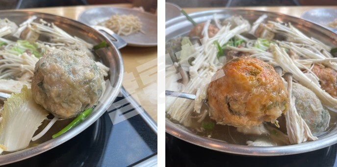 김치만두-고기만두