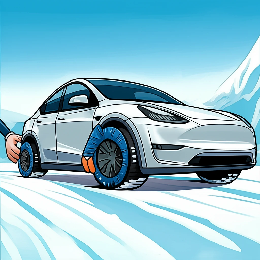 테슬라 모델 Y 19인치 휠 체인 장..