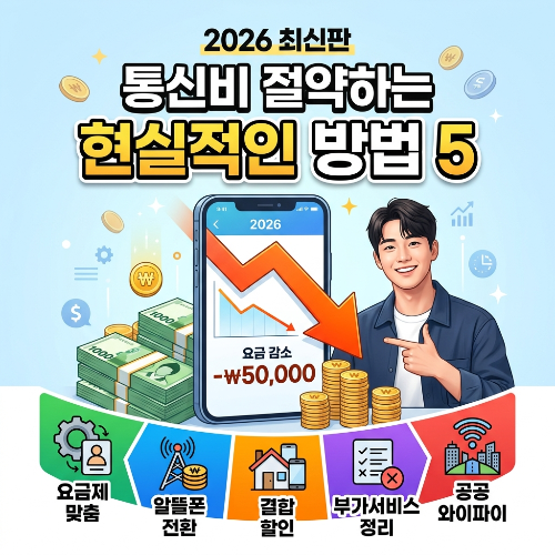 통신비 절약하는 현실적인 방법 5가지 (2026 최신판)