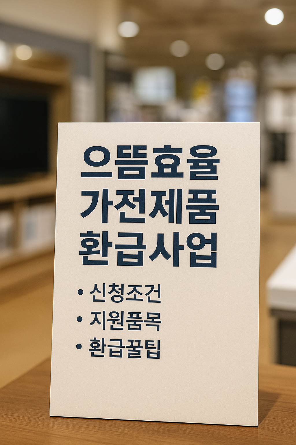 으뜸효율 가전제품 환급사업