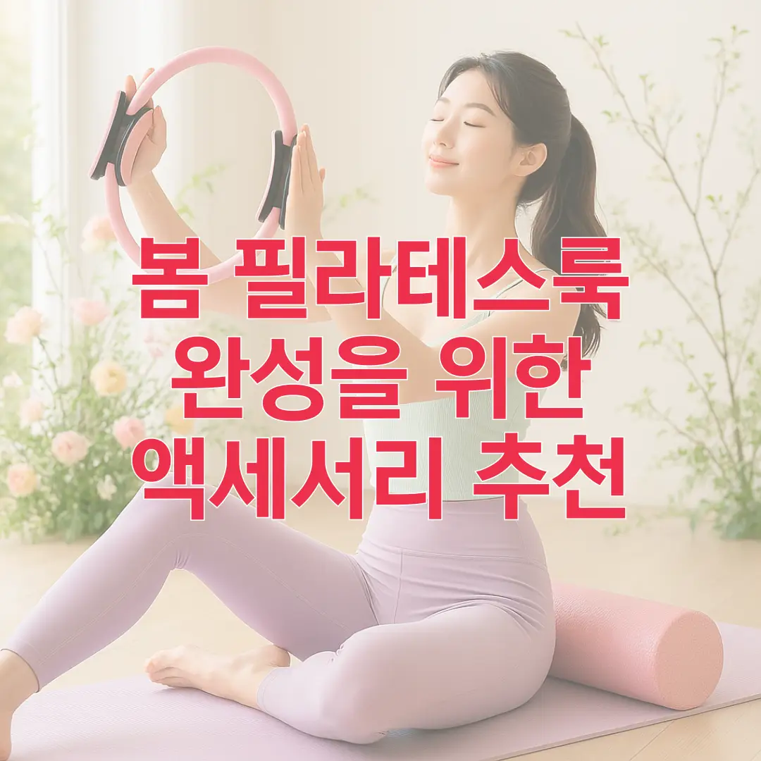 봄 필라테스룩 완성을 위한 액세서리 추천
