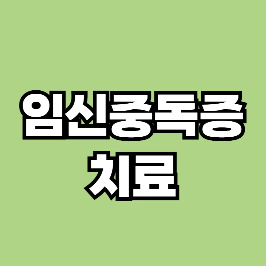 임신중독증 치료