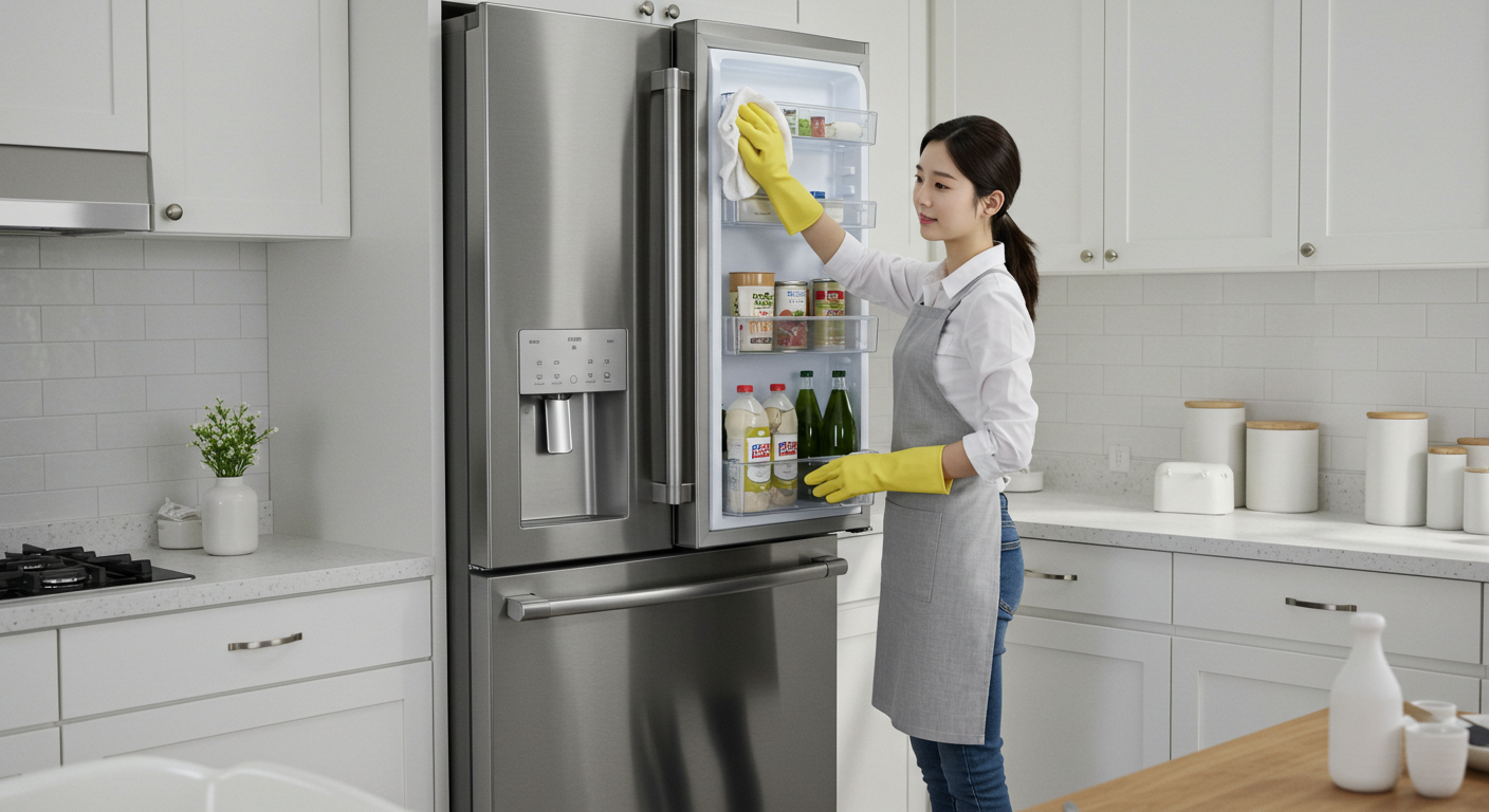 10분 만에 끝내는 냉장고 청소 비법! 간단하고 빠른 주방 관리 팁