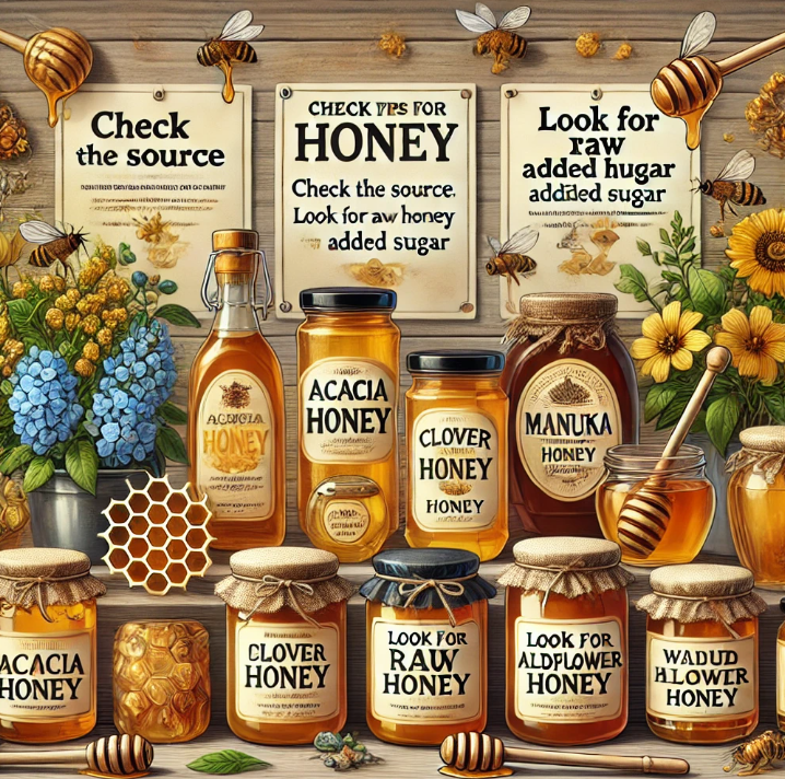 다양한 종류의 꿀