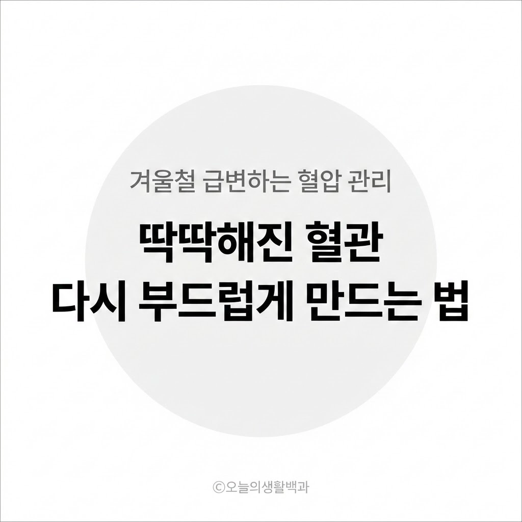 겨울이 되면 왜 수치가 오를까 딱딱해진 혈관 탄력을 다시 살리는 법