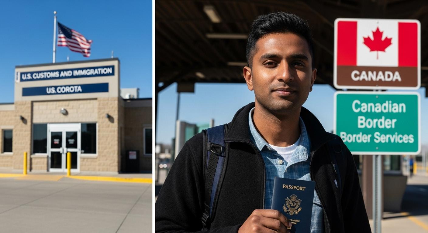 미국 경유 캐나다 입국