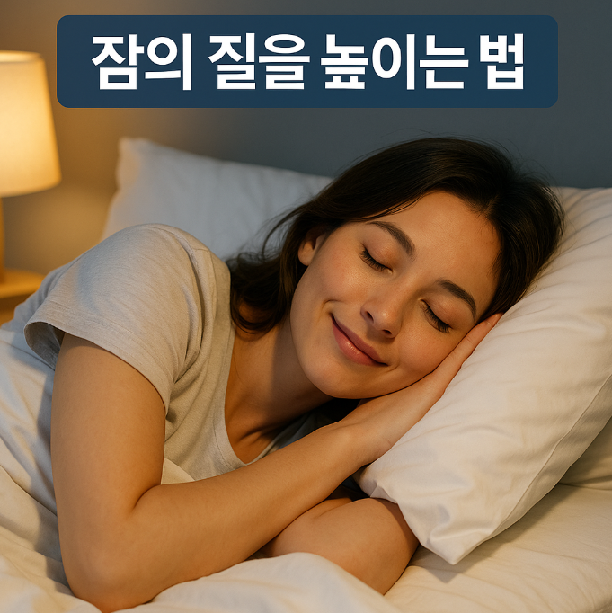 숙면을 취하고 있는 여성의 모습