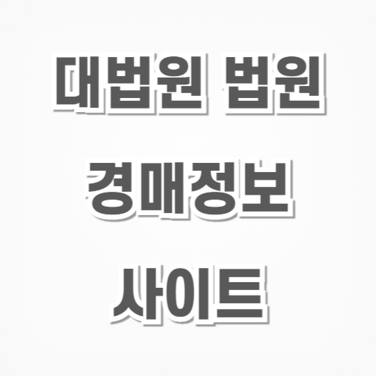 대법원-법원 경매정보