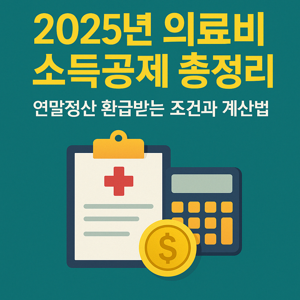 2025년 의료비 소득공제 총정리 &ndash; 연말정산 환급받는 조건과 계산법