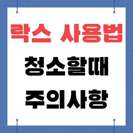 락스 사용법