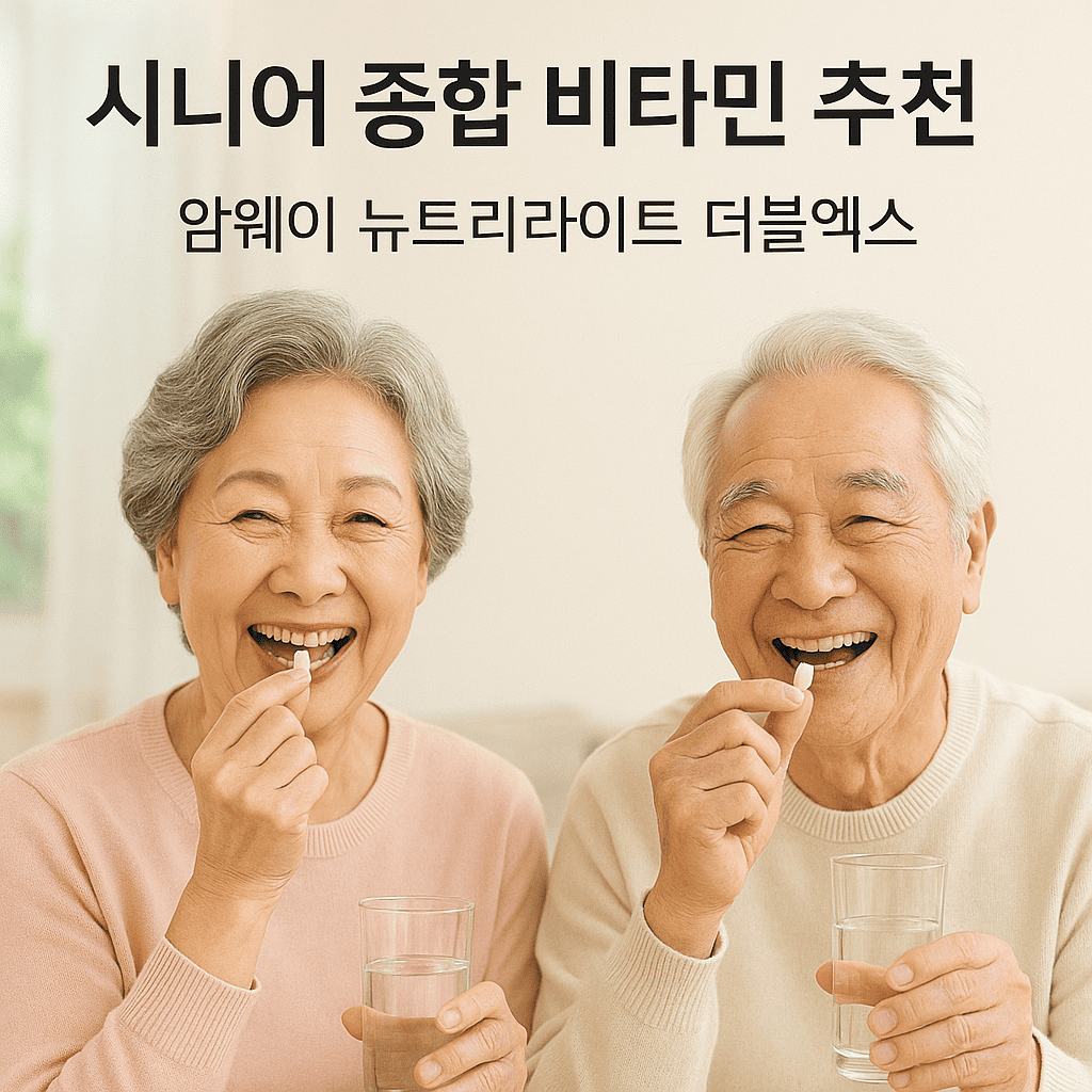 시니어 종합 비타민 추천 암웨이 뉴트리라이트 더블엑스