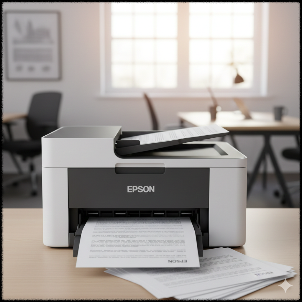 프린터 드라이버 오류를 해결한 후 정상적으로 인쇄되는 모습