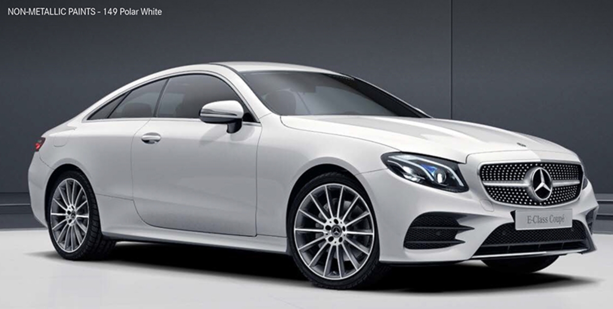 벤츠 e 클래스 쿠페 Polar White( 색상코드 :&nbsp; 149)