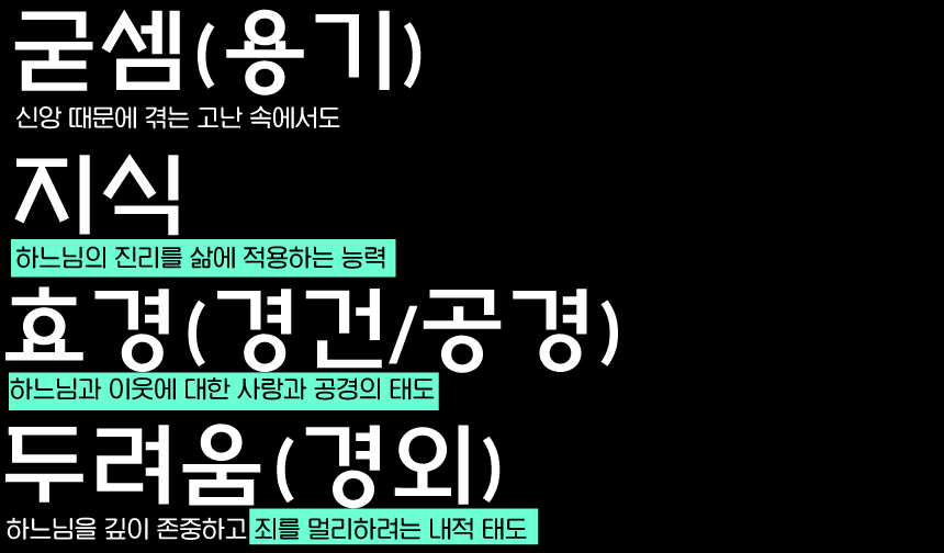 성령7은사 종류