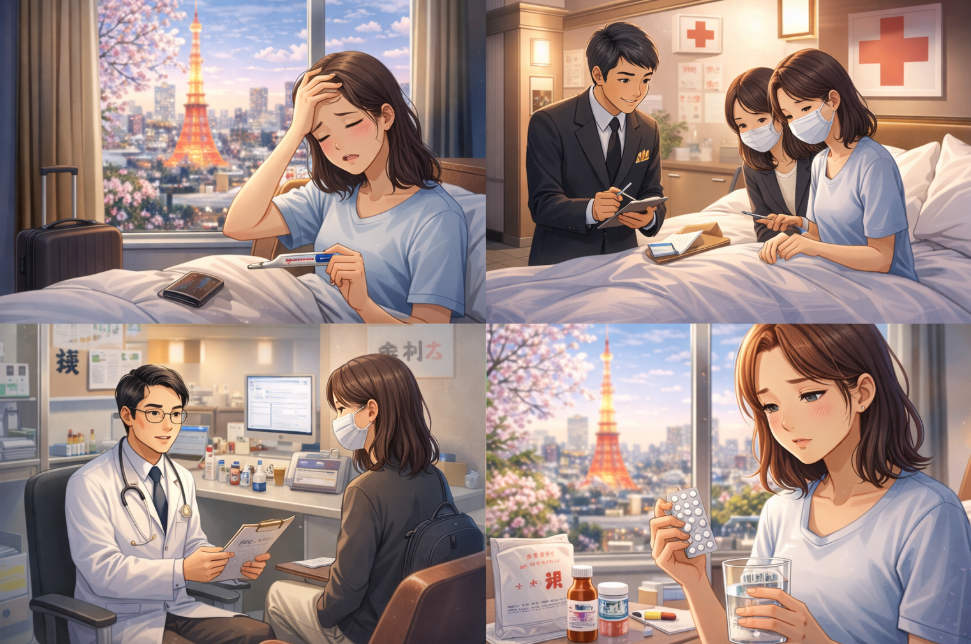 여행 가서 아플 때 대처 가이드 이미지