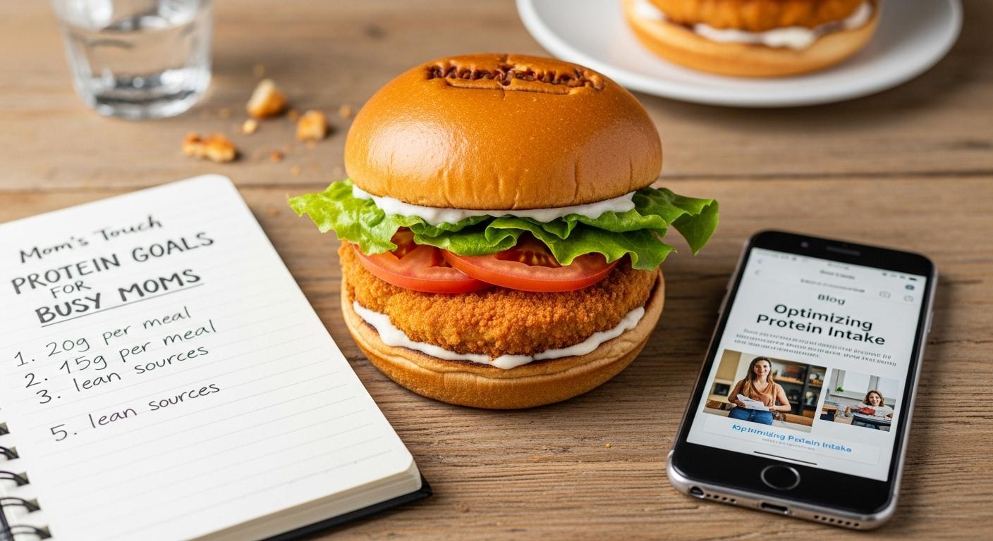 맘스터치 햄버거 추천 단백질