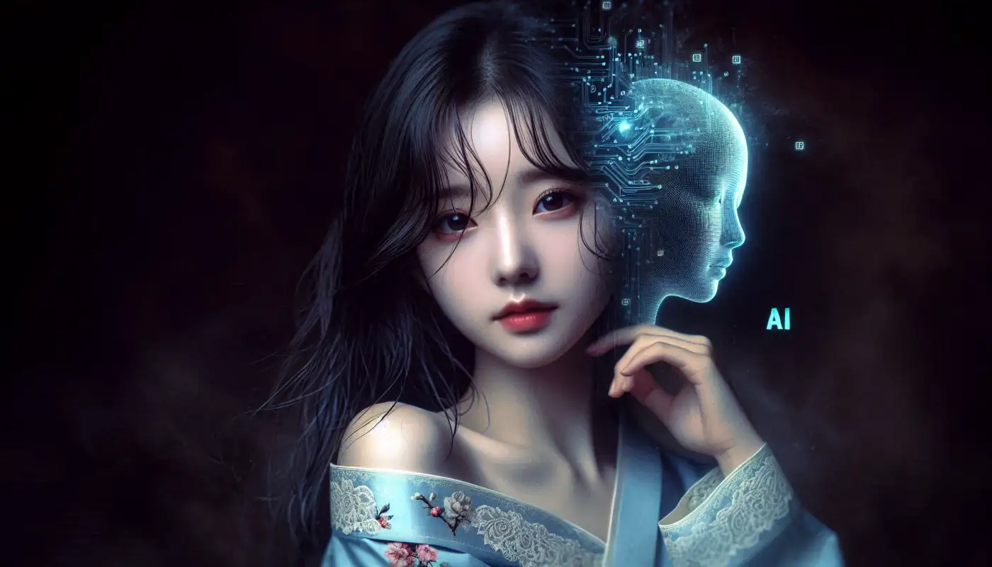 챗gpt-멈춤현상을-해결하며-사용하는-여성의-모습