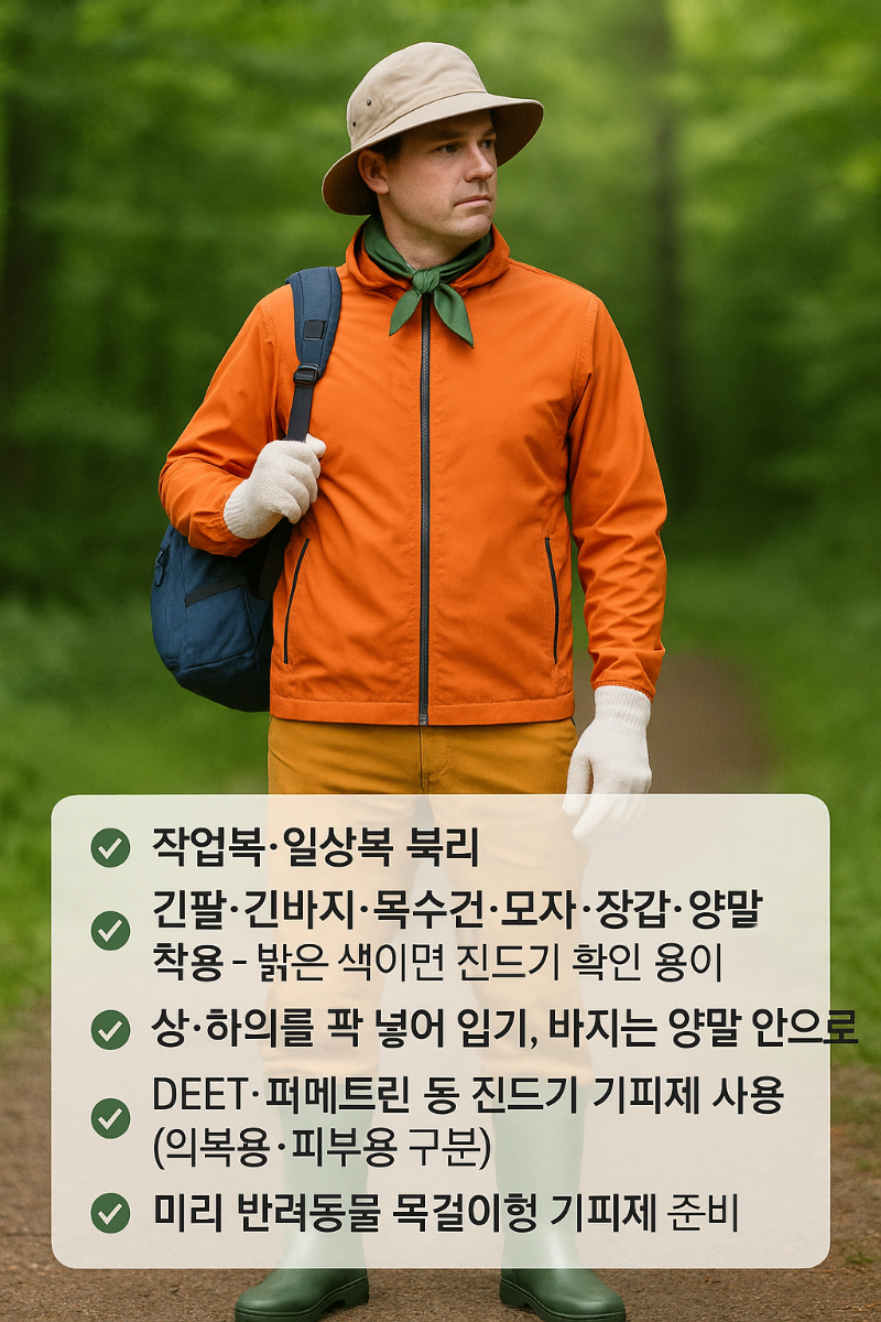 [그림 등산객 복장 예시 스케치]