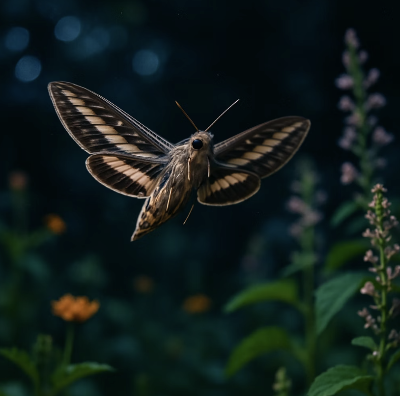 범인은 밤에 활동하는 나방 한 마리