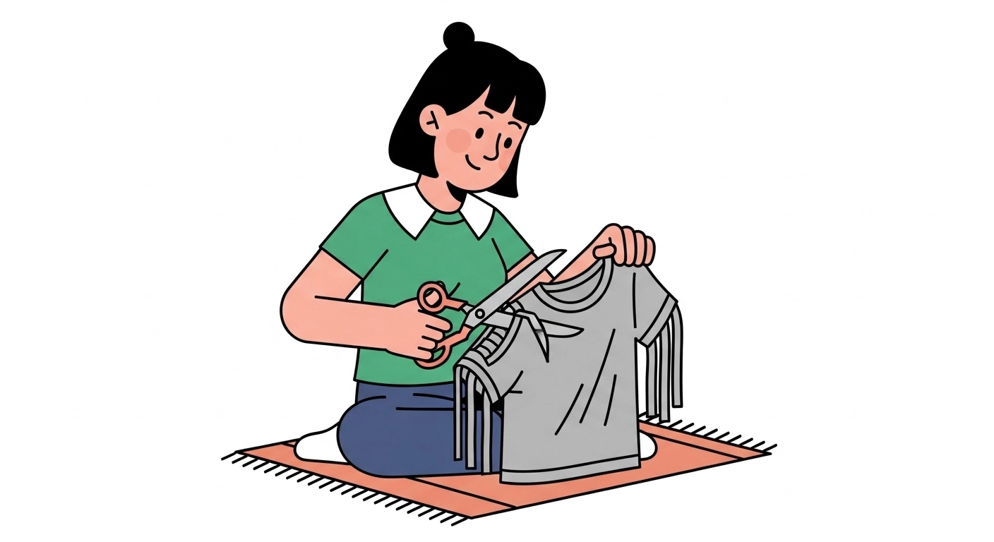 버려지는 옷장에 새 생명을! 바느질 없이 5분 만에 만드는 '헌 티셔츠 에코백' (지구 환경도 지키고 가방도 얻고)