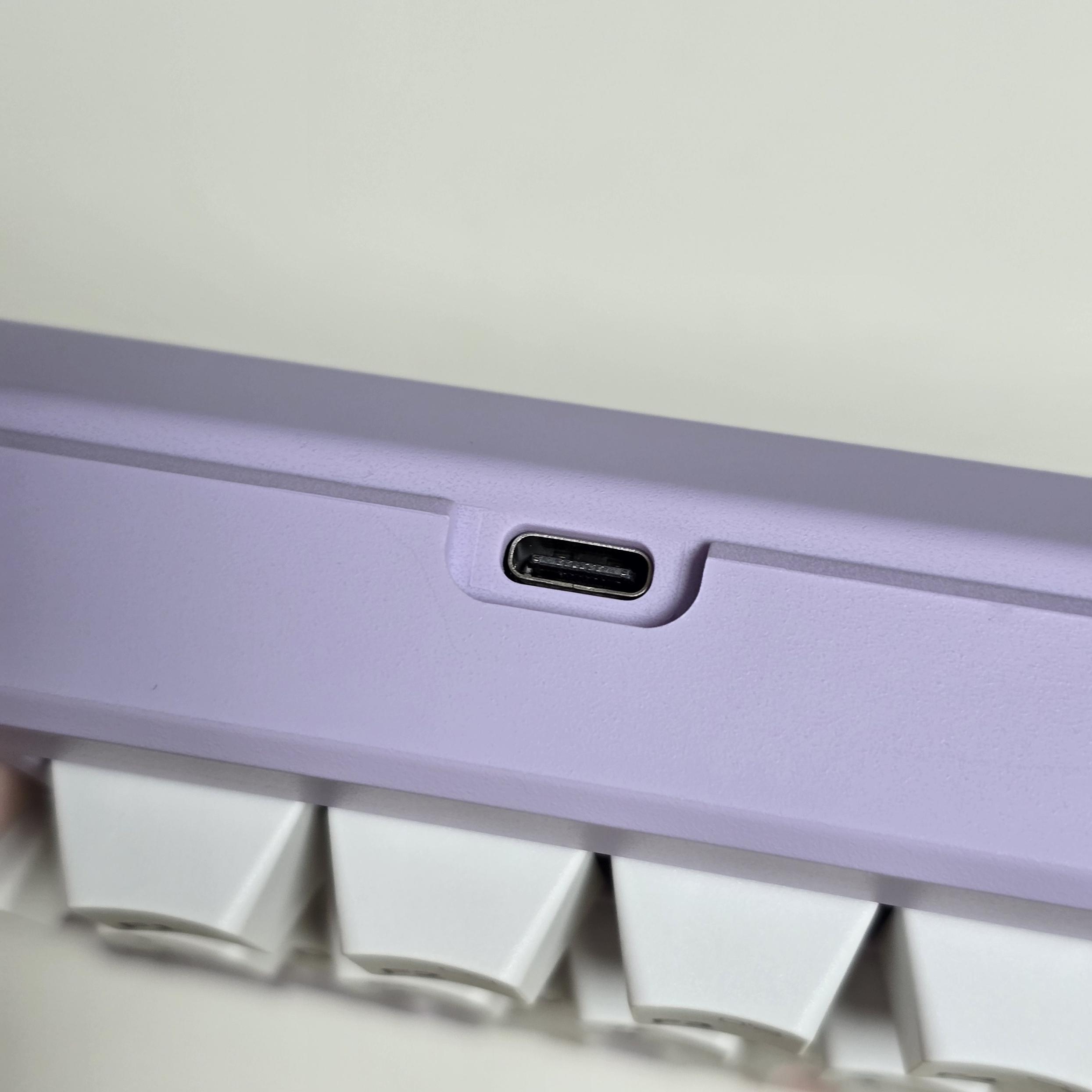 그루브스톤 엠스톤 GS85 라벤더 저소음 너울축 충전단자