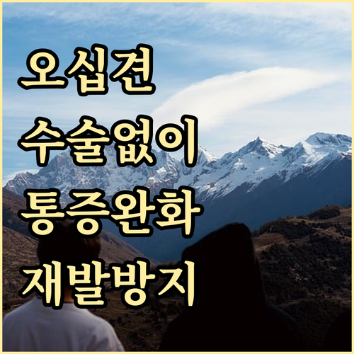 오십견, 수술 없이 한방으로! 통증 