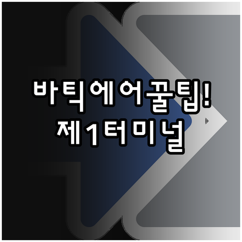 바틱 에어 탑승객을 위한 인천공항 제..