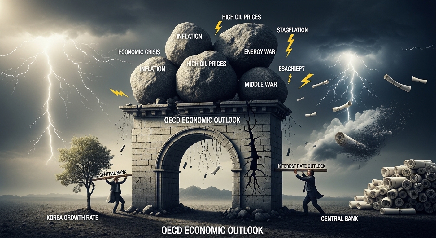 인플레이션 빨간불! OECD 한국 성장률 1.7% 하향 조정의 충격과 전망