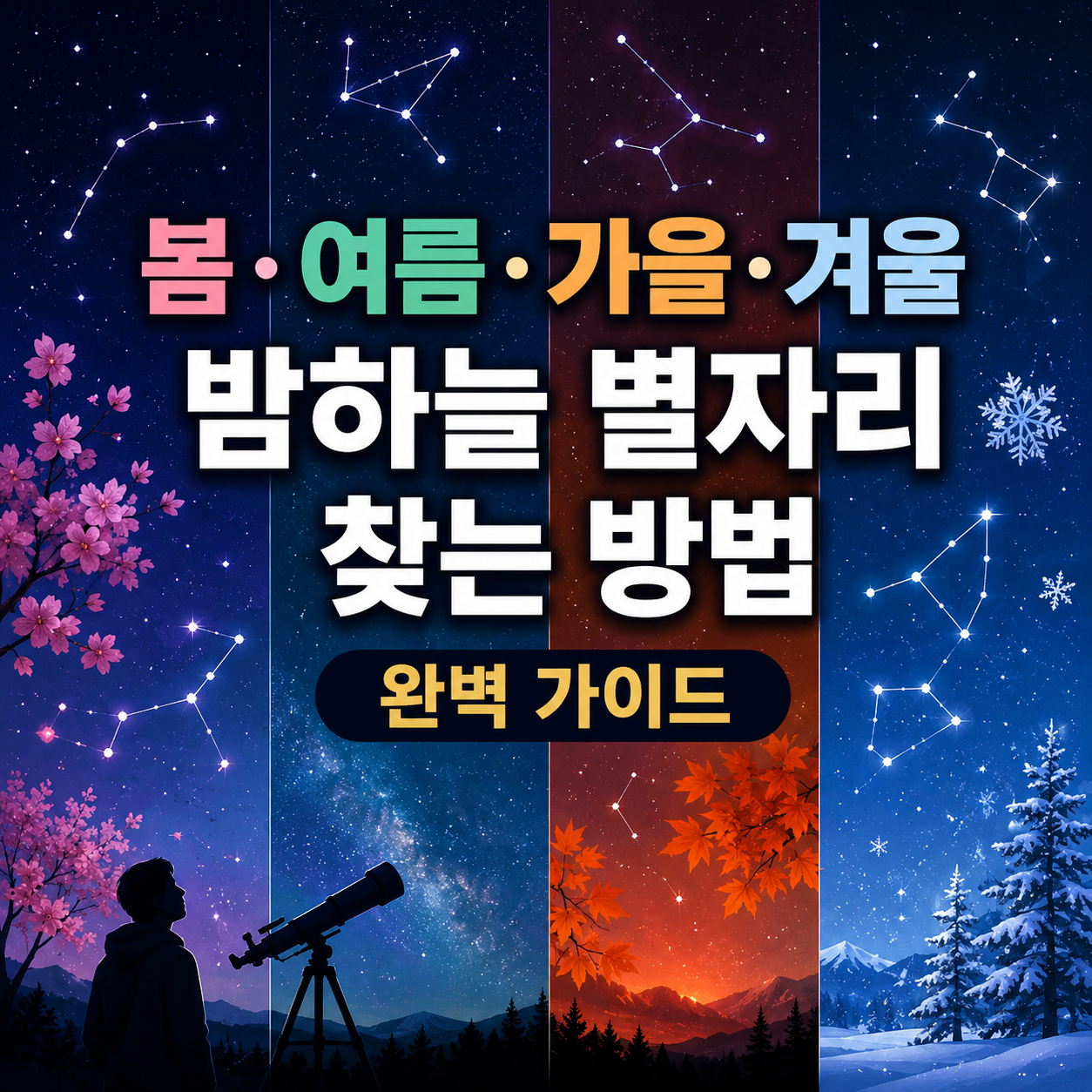 별자리 찾는 방법