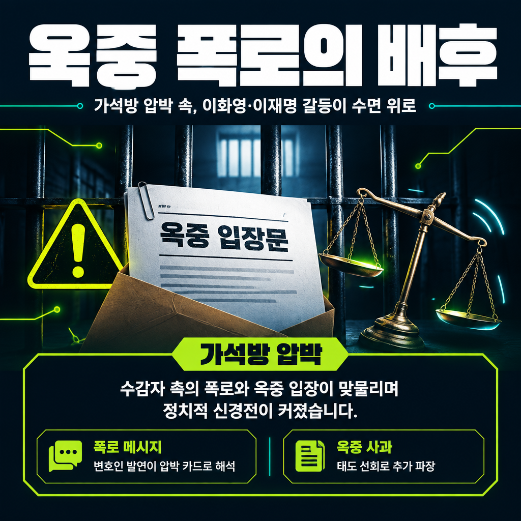 옥중 폭로의 배후