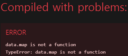 map 함수 에러
