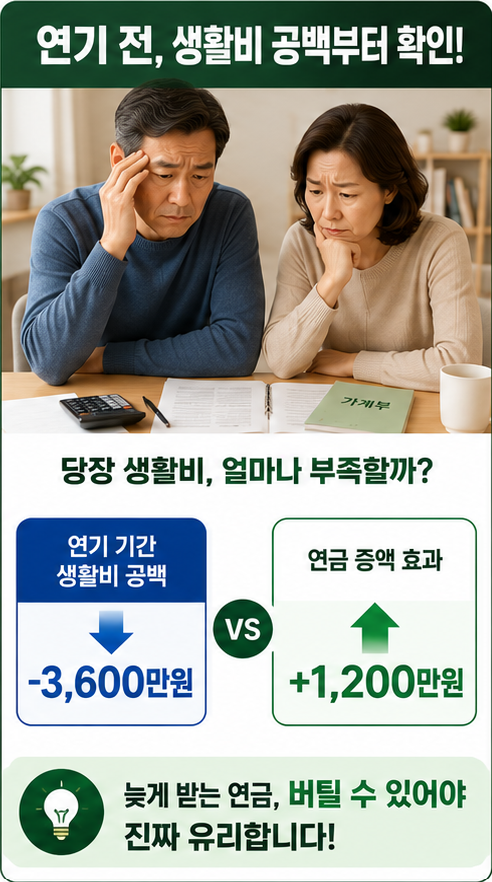 연금수령 연기 생활비 공백과 현금흐름