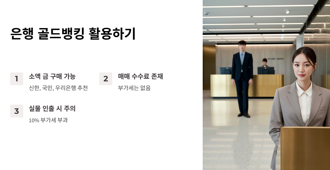 은행 골드뱅킹 활용