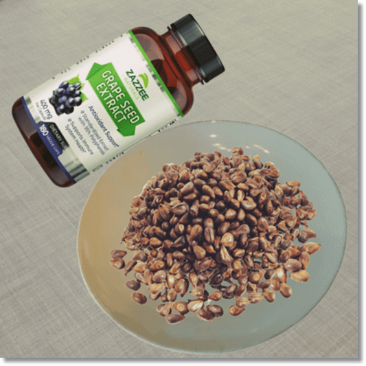 프로안토시아니딘 효능 및 특성 많은 음식과 주의점, 포도씨와 추출물