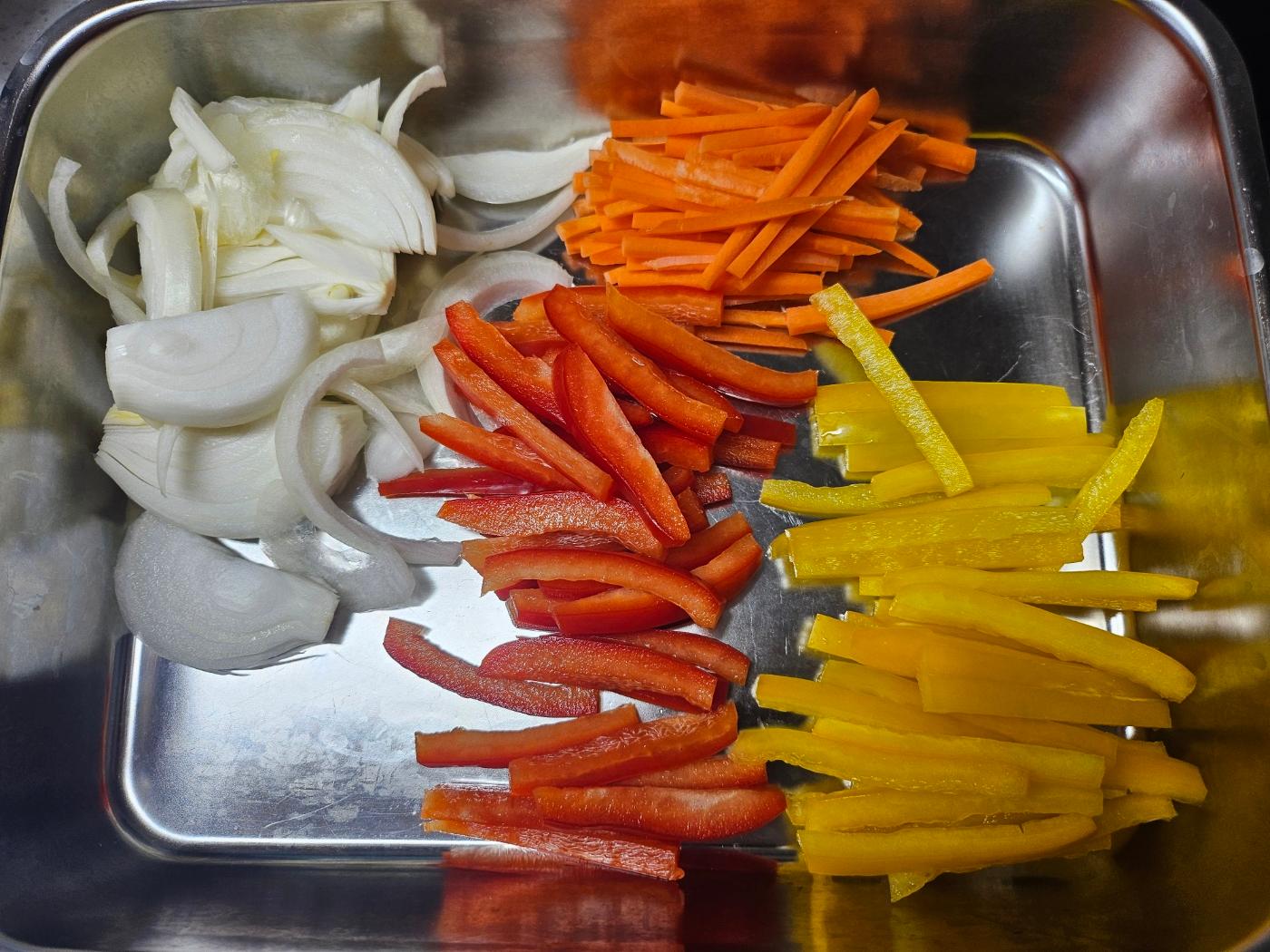 양파,당근,파프리카/채썰기
