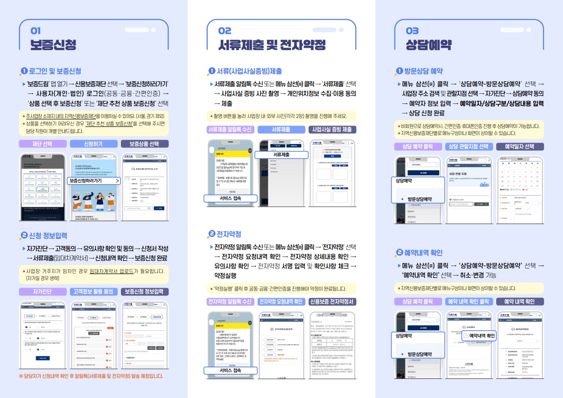 보증드림 앱 이용 가이드 1