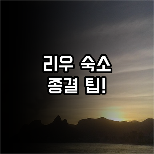 브라질 리우 여행 코파카바나 오션뷰 ..