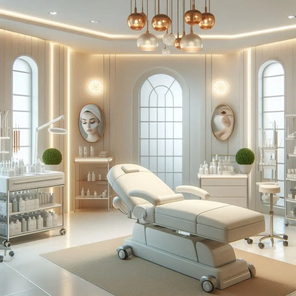 피부,체형관리 샵 배경