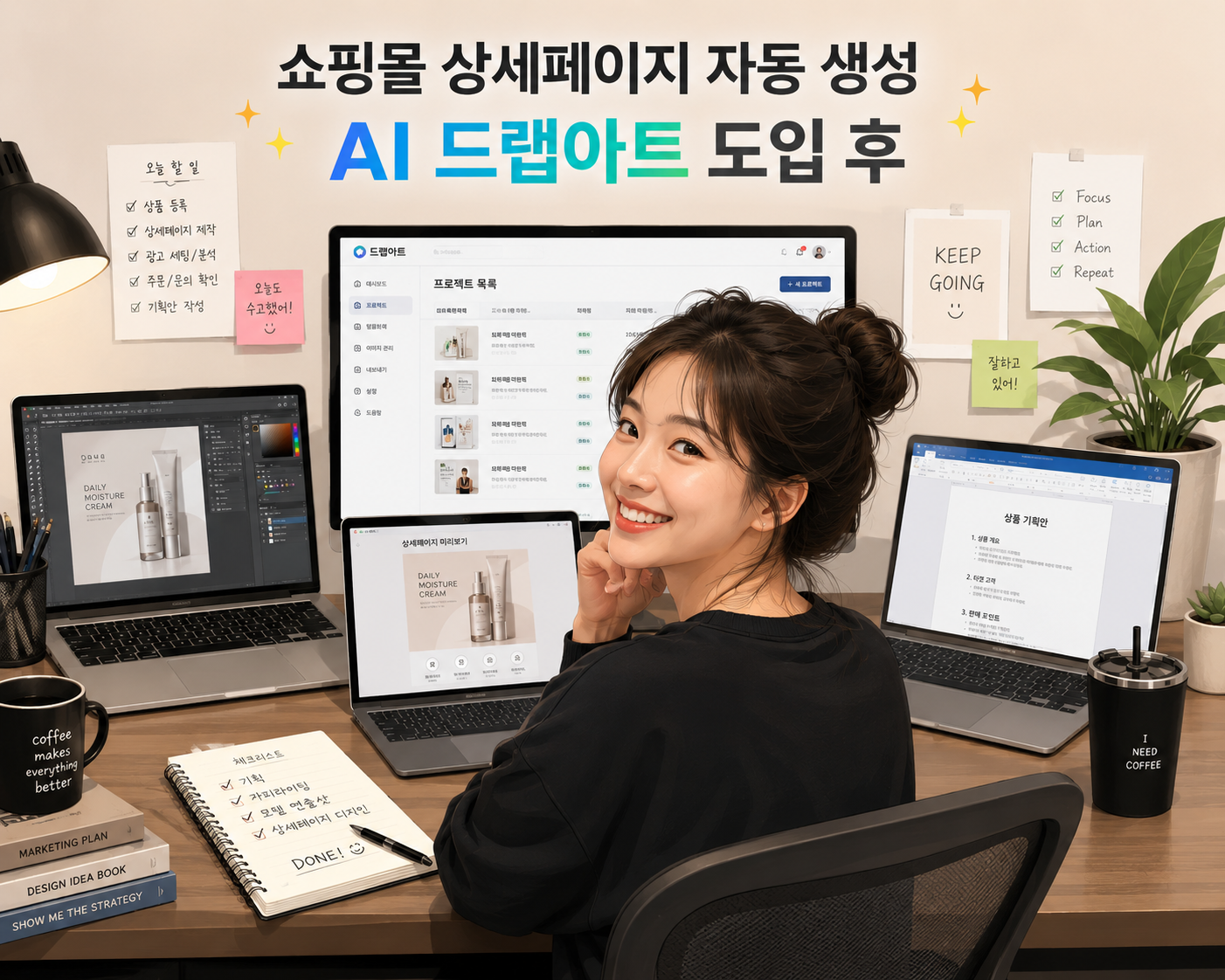 드랩아트를 통해 상세페이지 자동으로 만드는 방법을 실천하여 성공한 셀러
