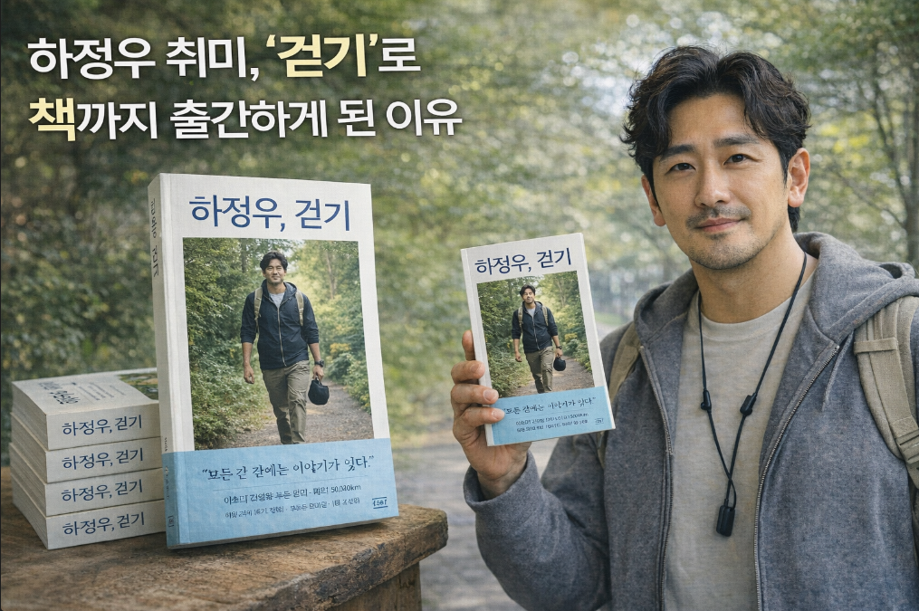 하정우 걷기 취미로 책 출간한 특별한 이유